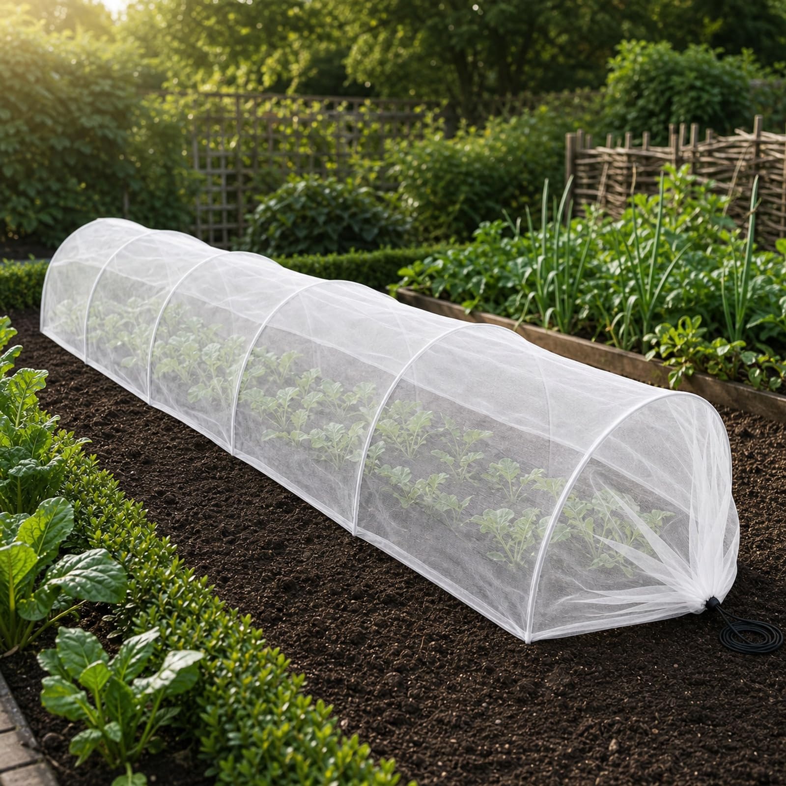 Tunnels per Coltivare Verdure,Tunnels Agricolo in Rete per La Sowing,Tunnels da Giardino in Rete,Risparmia Spazio,Prevenire Gli Attacchi di Insetti,Uccelli E Animali