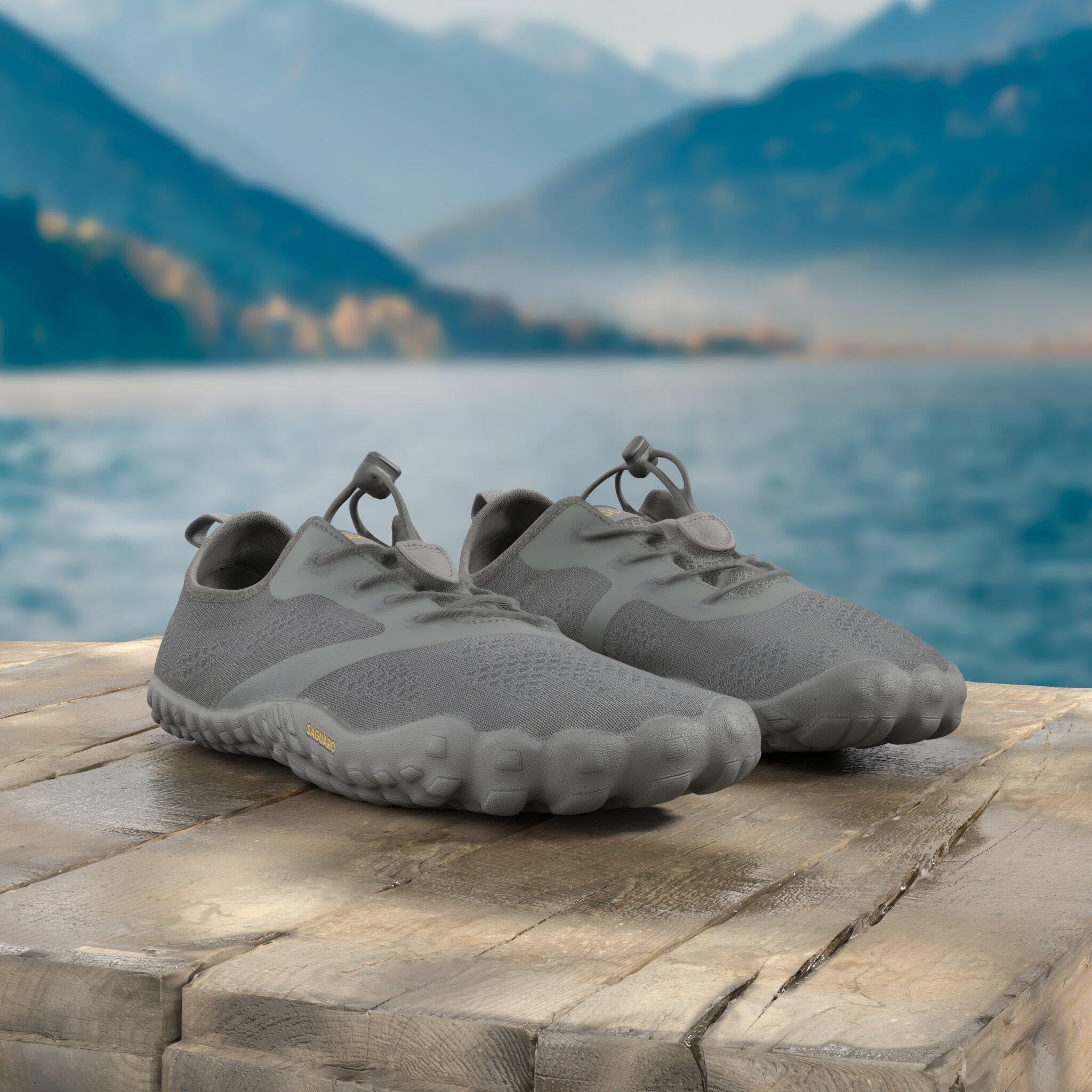 SAGUARO Zapatos Barefoot Hombre Zapatillas Minimalistas Mujer Calzado Trail Running