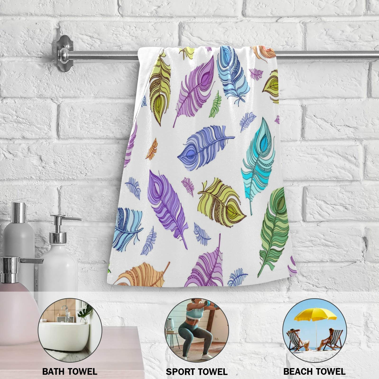 MnSRUU - Set Di Asciugamani Da Bagno E Asciugamani, Motivo