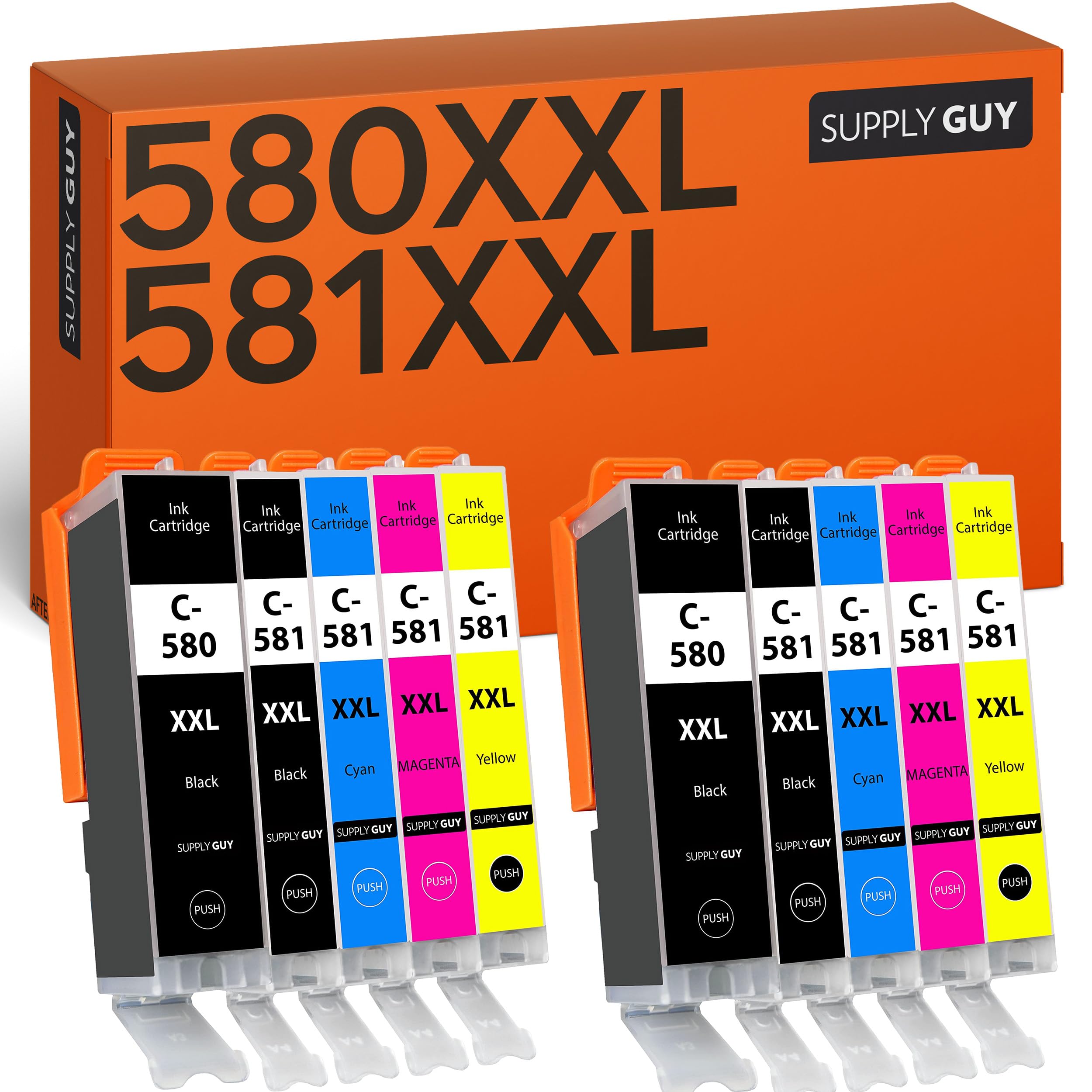 Hepta Print 5 Cartucce Compatibili Con Canon PGI-580 CLI-581 XXL Cartucce Per Canon Pixma TR8550 TS705 TS6150 TS6250 TS6350 TS6351 TR7500 TR7550 TR8500 TS9550 TS8350 TS8351 TS8351 TS8351 TS8 TS8351 - Foto 4