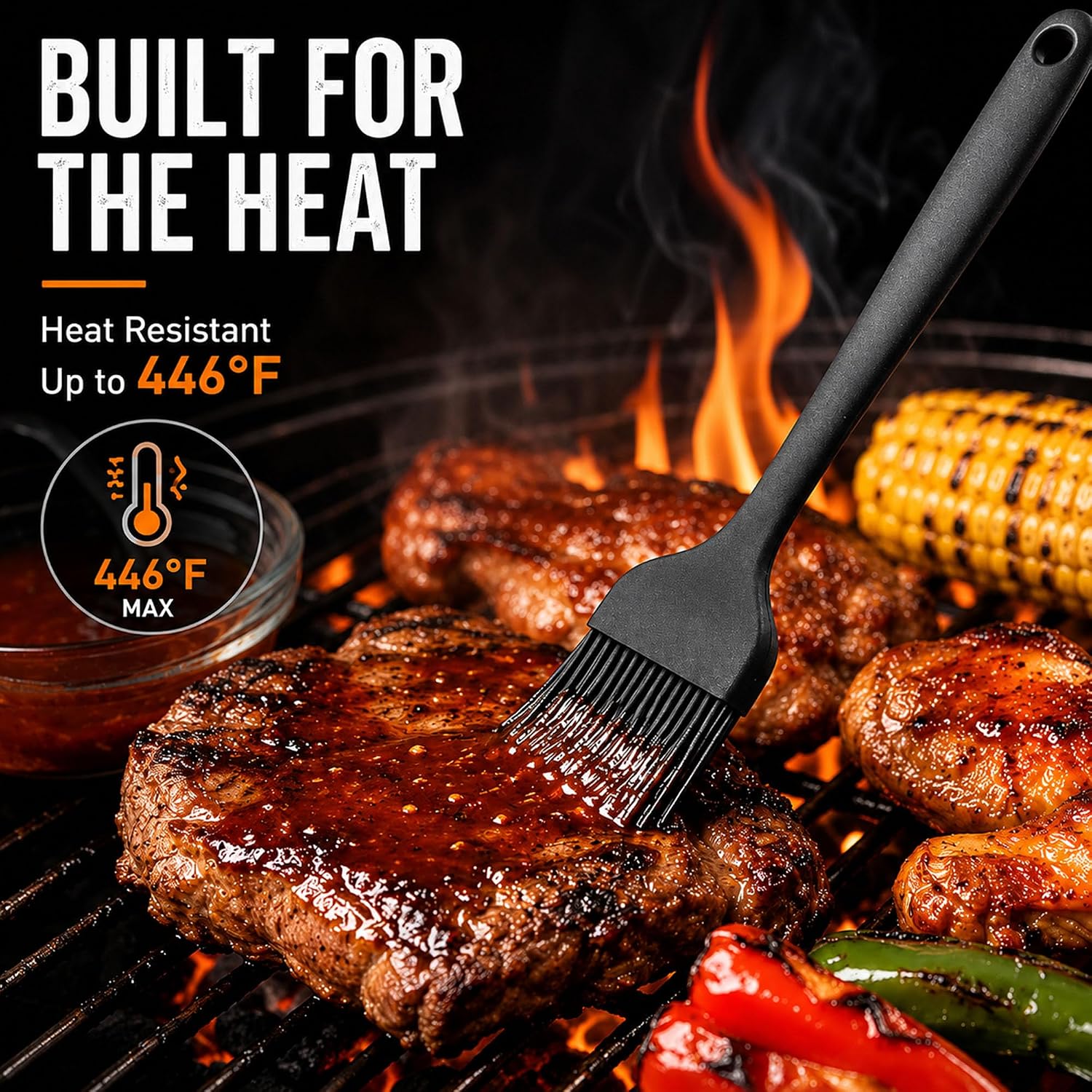 Silicone Basting Pastry Brush for Baking Bbq Spread Oil Butter