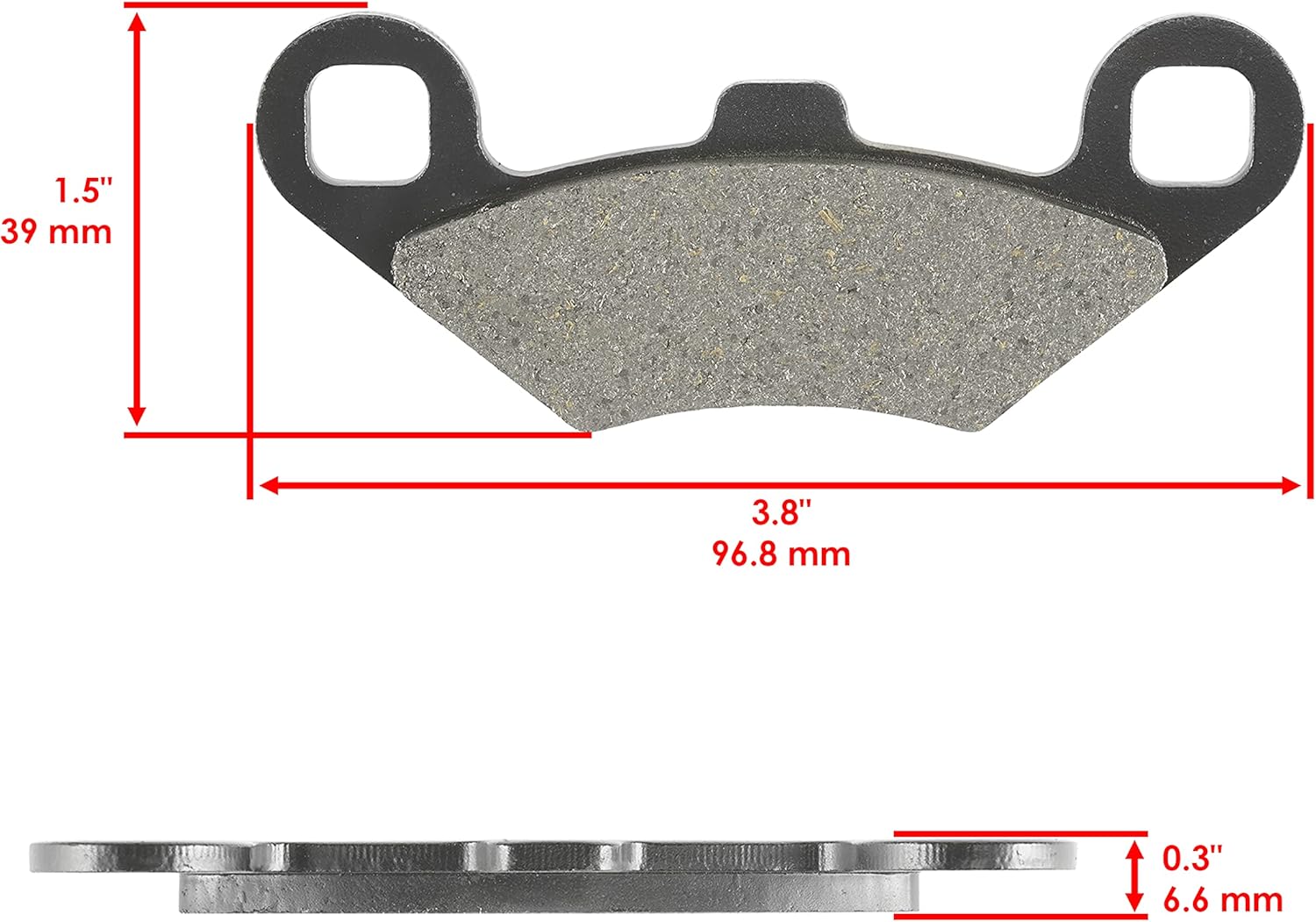 Caltric Brake Disc with Pads Front Left or Right Compatible with Polaris Sportsman 335 1999