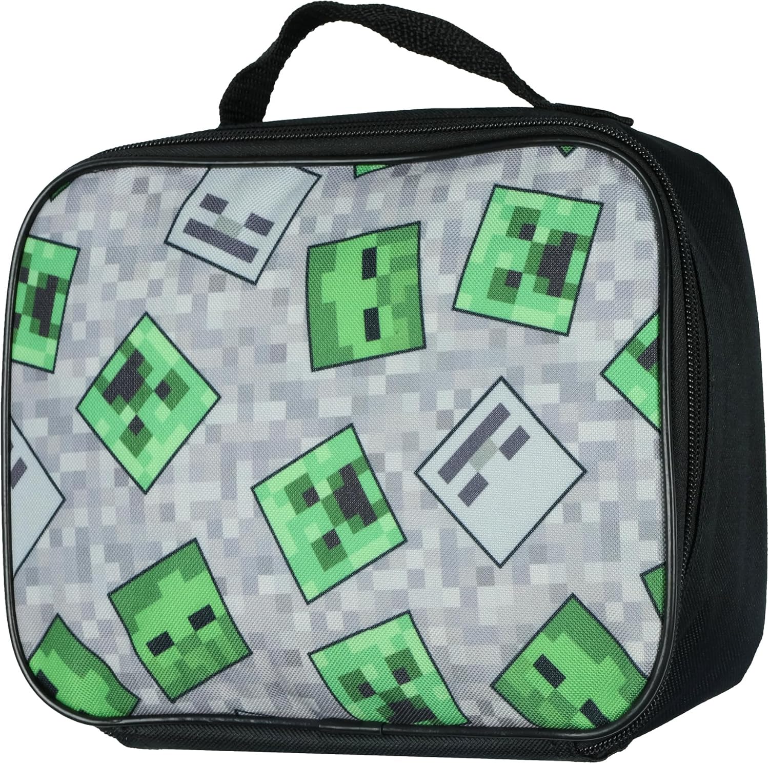 Bioworld Minecraft Creeper Ghoul 16" Backpack and Lunch Kit 5pc Set