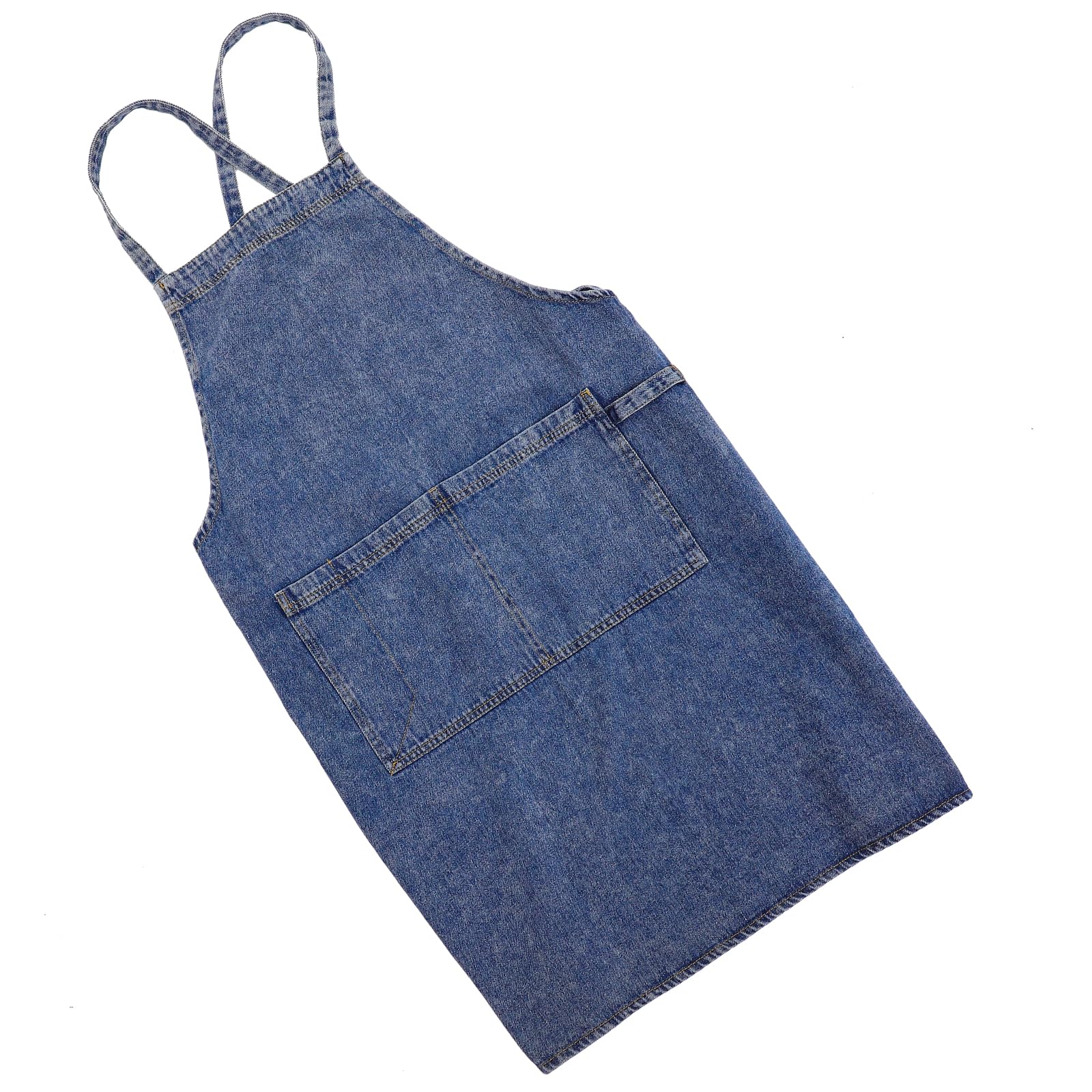 DOITOOL Grembiule in Denim Blu Tasca, Regolabile, per Cucina e Lavoro