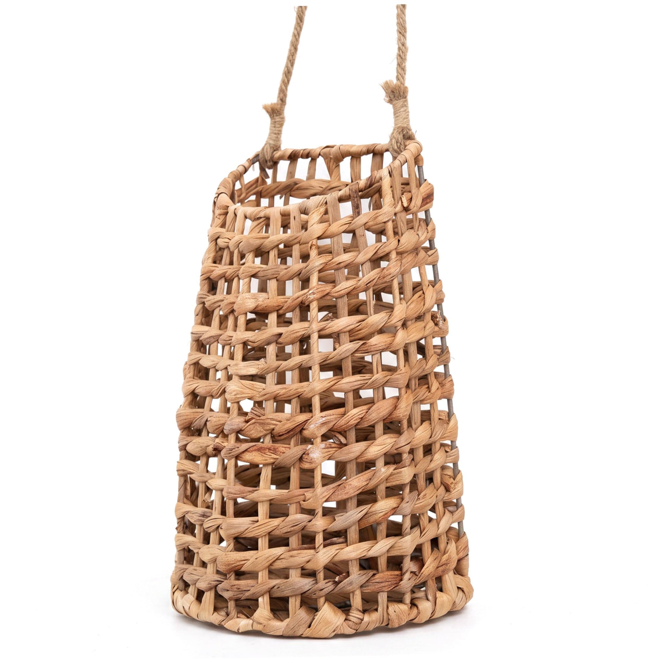 Door Basket, Handcrafted Natural Woven Hanging Basket, Wicker Storage for Kitchen, Garden Or Front Door - 5.71 * 3.54 * 12.01 Inch - Hanging for Front