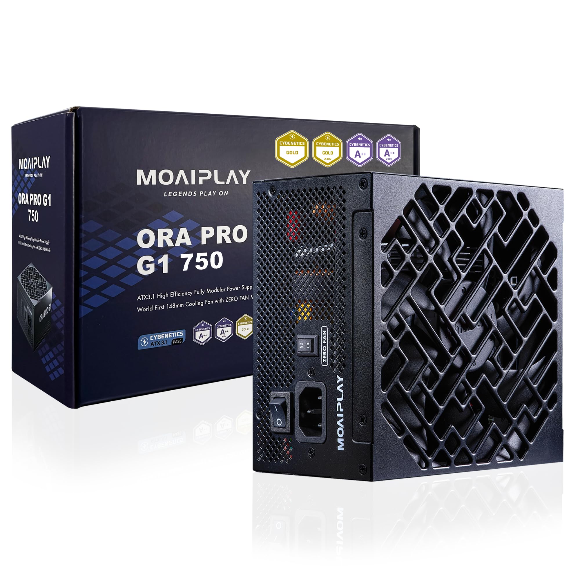 ORA PRO G1 750W Gold PSU ATX 3.1, Fully Modular, Quiet, Black
