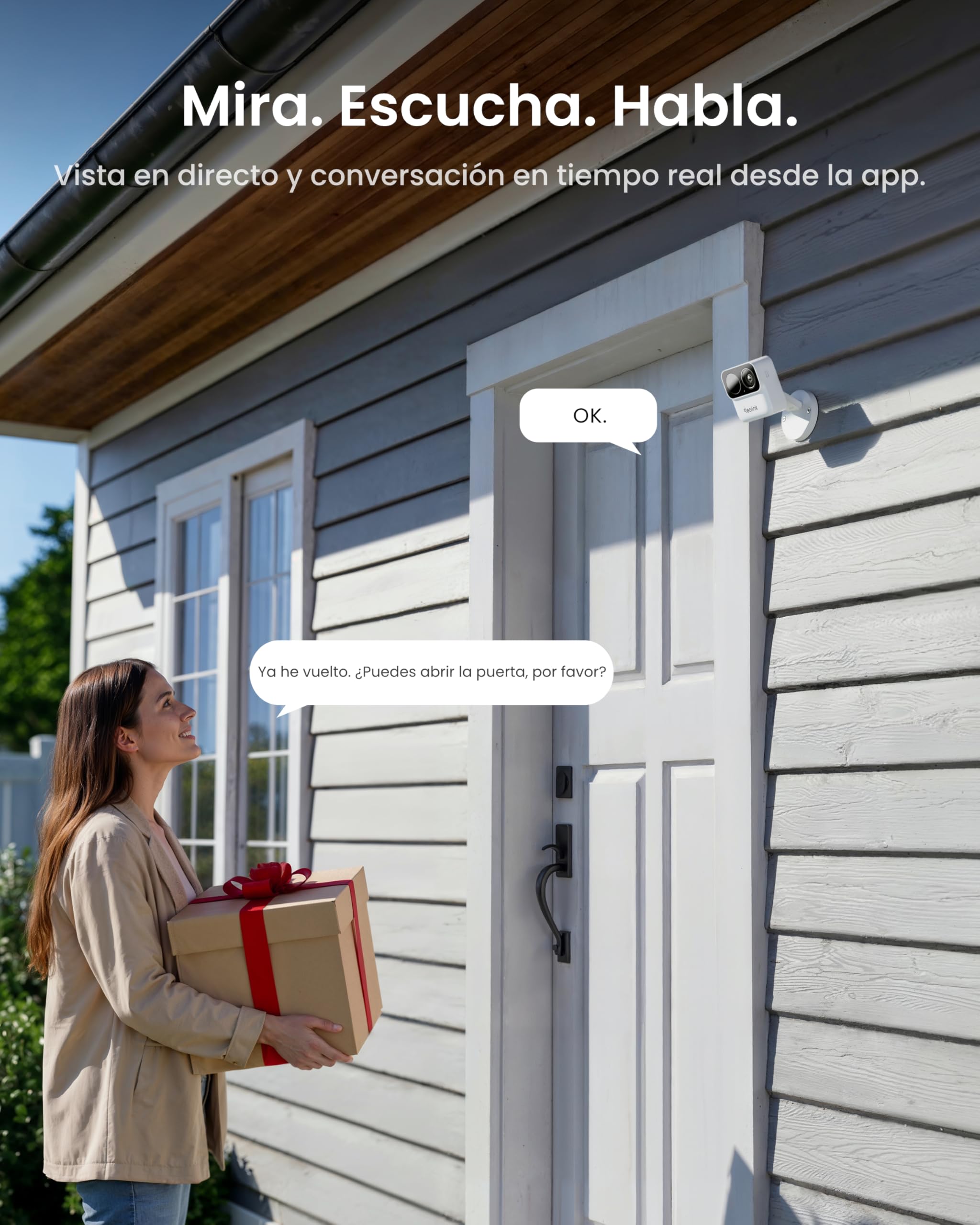 Reolink Cámara de Vigilancia WiFi, Inalámbrica Magnética Interior Exterior | 9 Meses De Autonomía, Detección De Personas IA, WiFi De Doble Banda, Almacenamiento Local, Sin Suscripción, Argus MagiCam