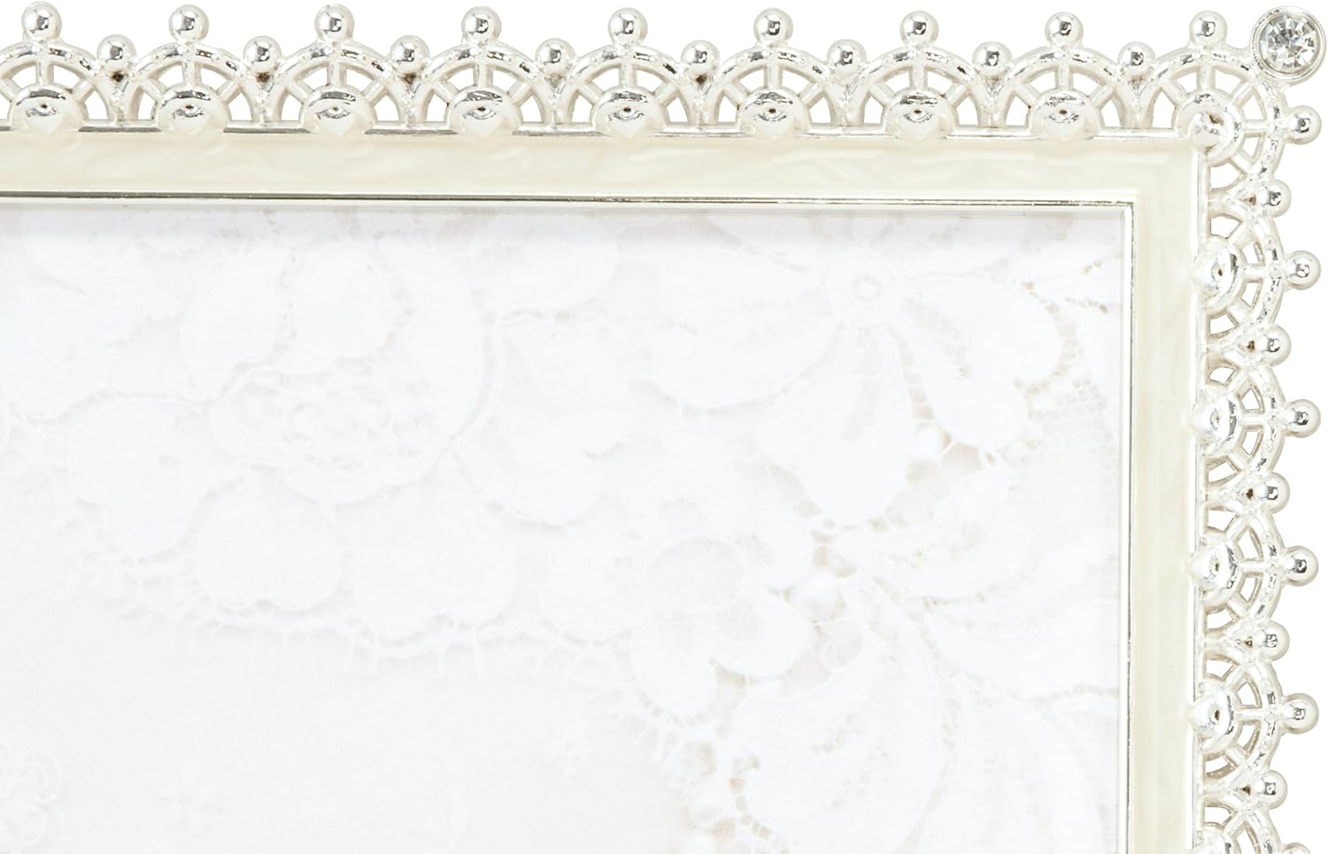 LADONNA MJ83-06-WH Radonna Picture Frame, Bridal White, 6 Cutouts