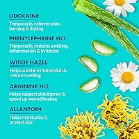 Vista 3 de Ebanel 10-Pack 5% Lidocaína en aerosol para alivio del dolor Numb520, aerosol para aliviar quemaduras y picazón, crema anestésica tópica