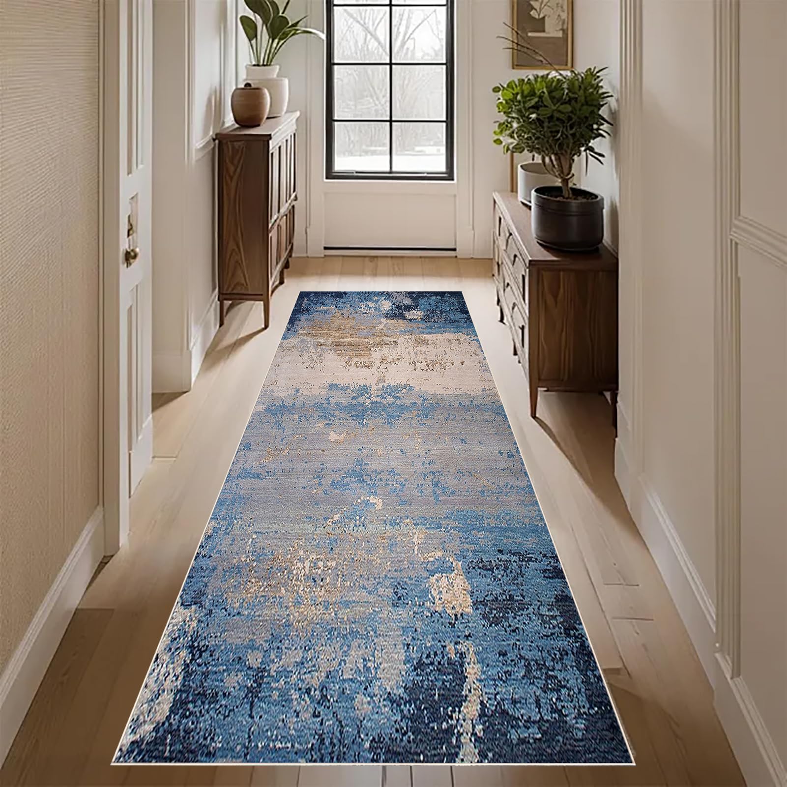 Runner Rugs for Hallway Carpet Runner for Kitchen Non Slip Absorbent Area Rug Hall Runner Narrow Rugs Washable 80 x 200 cm Hallway Rug for Entryway Living Room Bedroom Laundry Room Kitchen Room