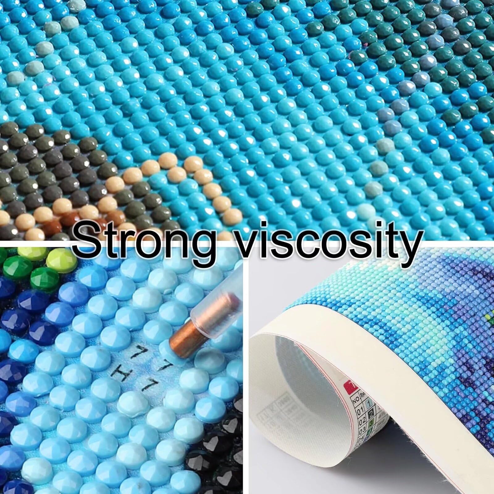 Diamond Painting Leuchtturm Diamond Painting Erwachsene Meer, 5D Diamant Painting Bilder Full Drill Diamond Painting Kinder, DIY Malen Nach Zahlen Malerei Stickerei Set für Wand Dekor 60 x 120 cm q641