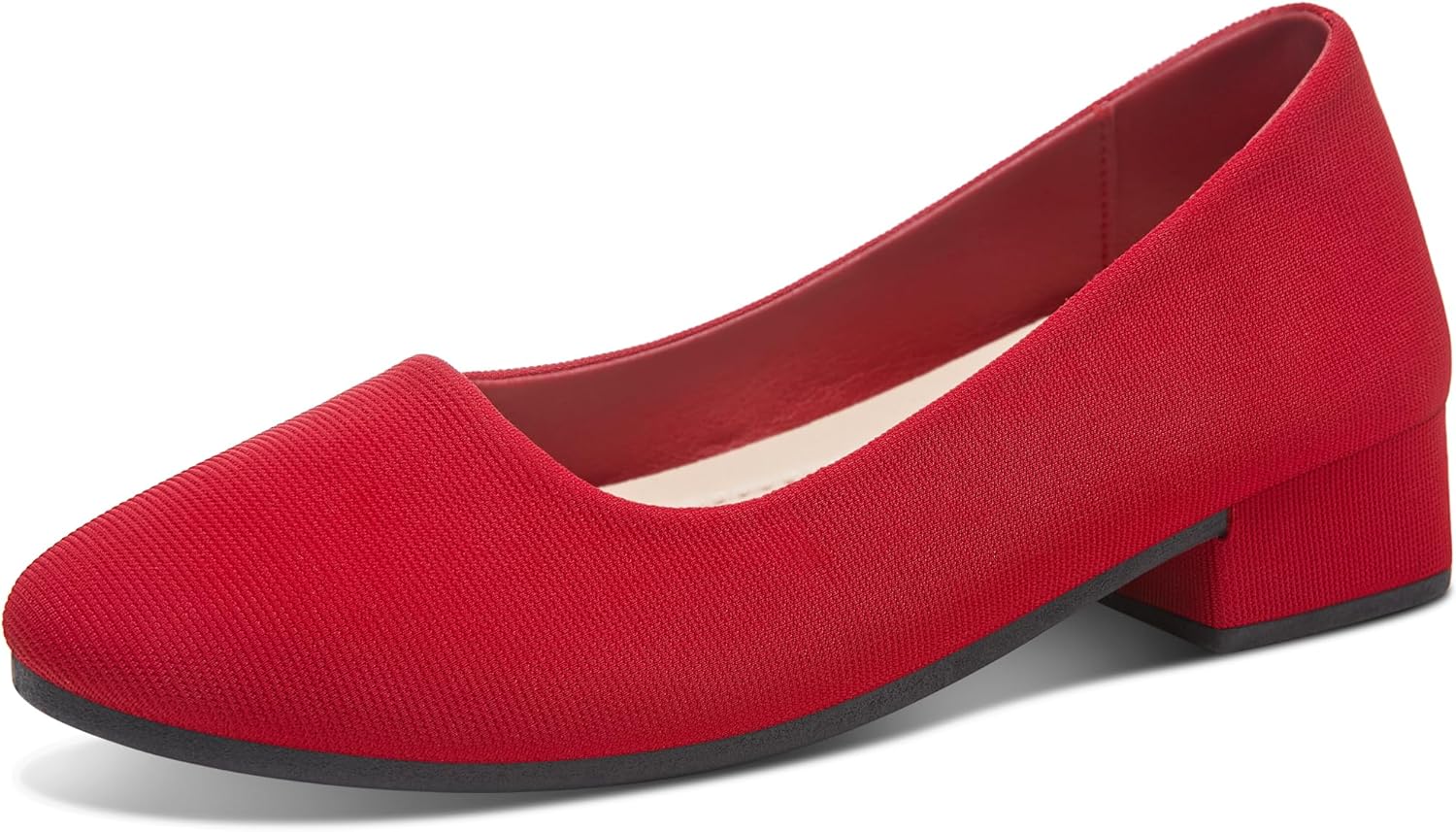 ALTOCIS Women’s Low Block Chunky Heels Pumps Ladies Elegant Closed Round Toe Pumps Shoes Low Platform Office Pumps Shoes