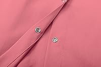 Vista 6 de Blusa suave casual de manga corta con broche frontal para mujer