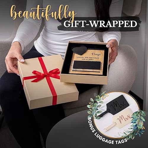 Miniatura 3 de Prazoli - Calendario de pizarra de cuenta regresiva para boda, temporizador y letrero  Personalizado, divertido, fresco y único, decoración de