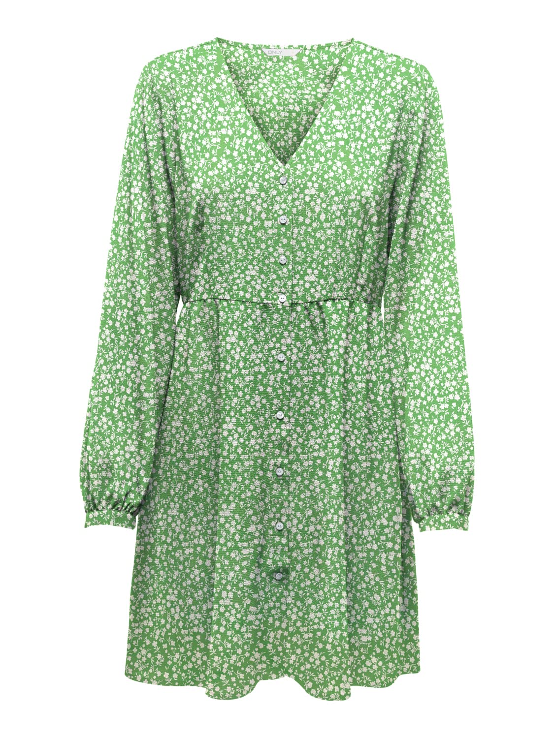 ONLY Women's Onlmette LS Wrinkle Top Noos WVN Blouse, Fern Green/AOP:354 Mono Floral, XS