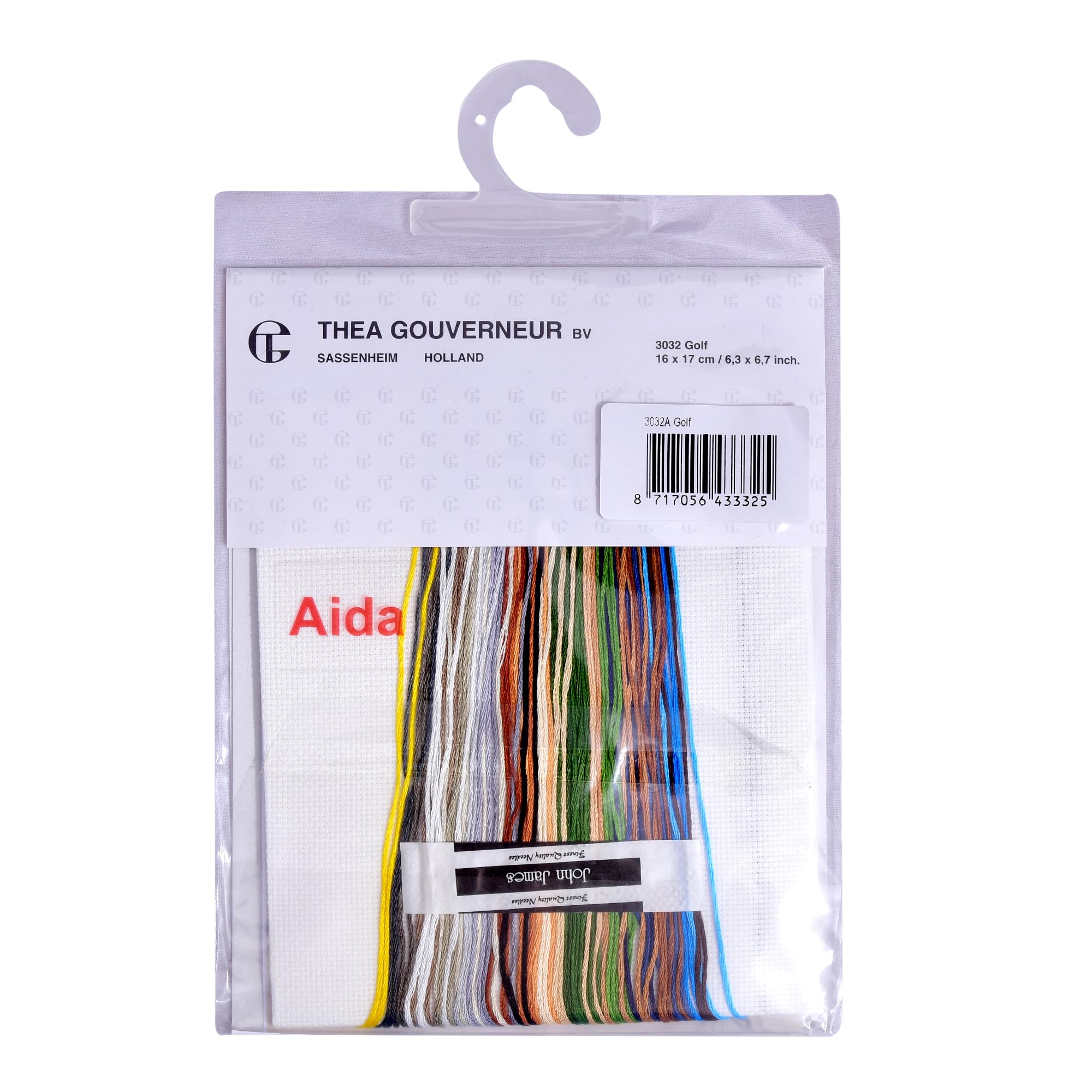 18 Count Aida Embroidery Kit With DMC Thread Thea Gouverneur Cross ...