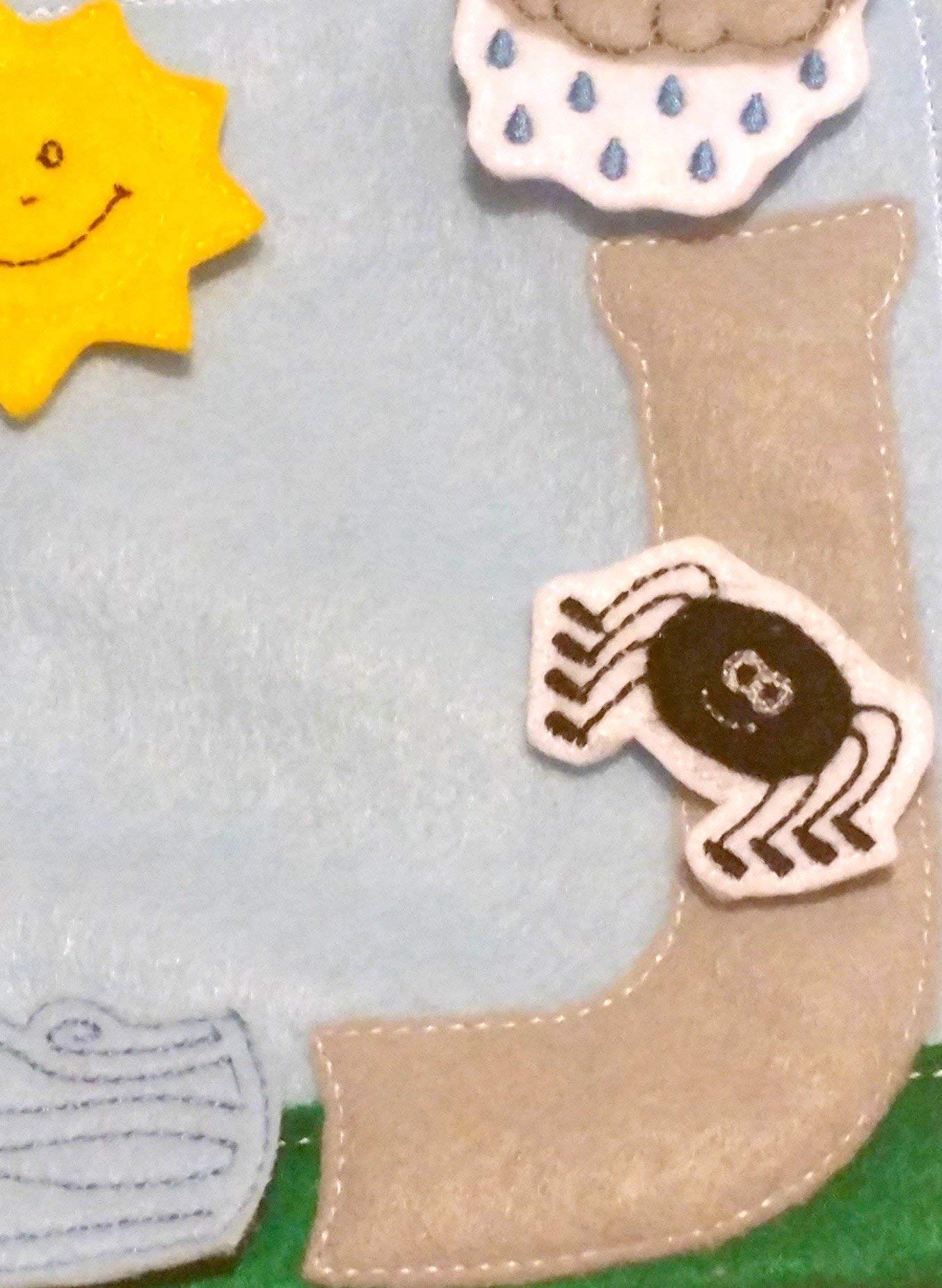 Itsy bitsy spider quiet book page - QB125 - Image 3