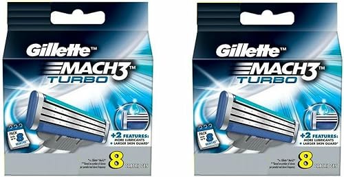 Gillette MACH3 Turbo Refill Cartridges-8 ct, 2 pk