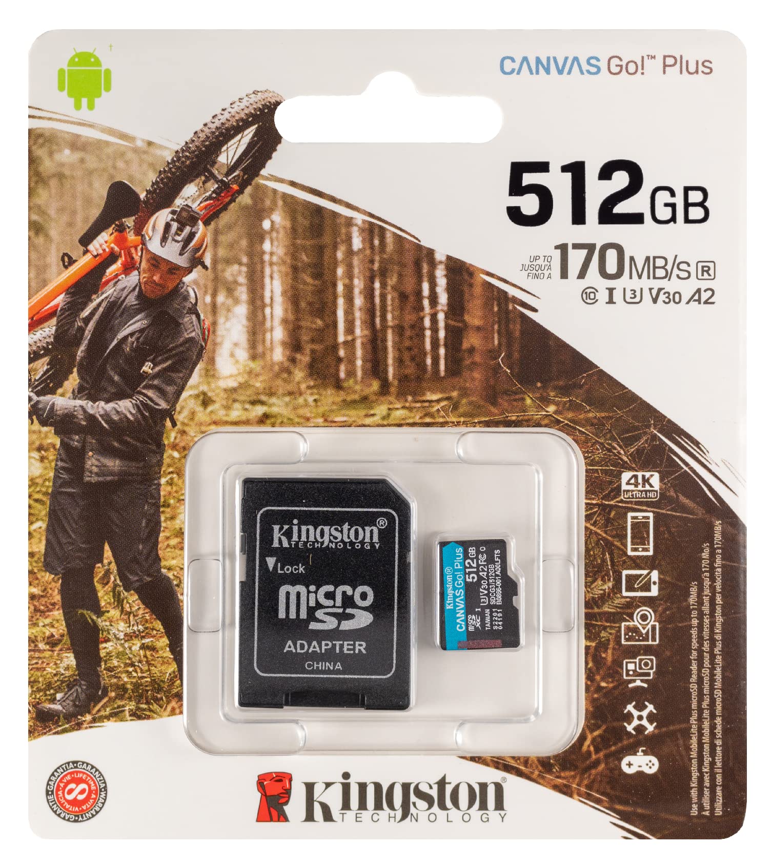 Amazon | Kingston MicroSD 512GB Canvas GO! Plus メモリーカード 