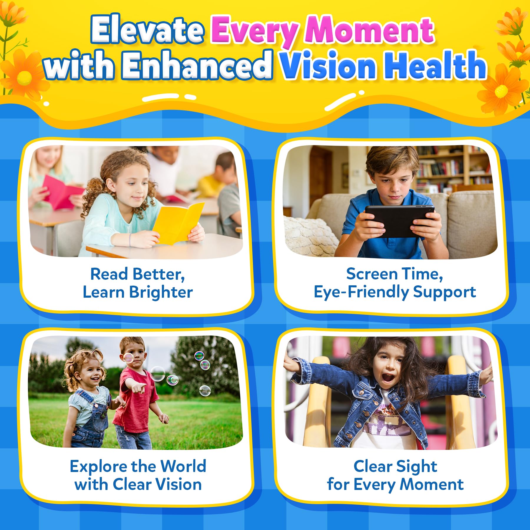 Eye Vitamins for Kids, Lutein Gummies + Omega 3 (DHA+EPA) & Bilberry, 60Cts — Amazon image 8