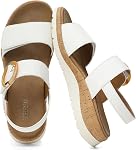 UBFEN Femmes Sandales plates Support Arch orteil ouvert Marche Comfy Casual Bas Wedge Chaussures d'été