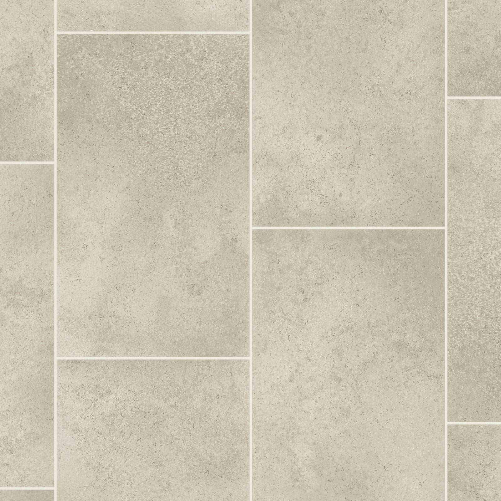 247Floors Tile Style Magic Vinyl Flooring Realistic 2.8mm Thick Slip Resistant Foam Backed Lino (Cream Stone Tiles, 8m x 4m / 26ft 3" x 13ft 1")