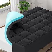 Vista 12 de OLANLY Cubrecolchón de Espuma Viscoelástica de Doble Capa de 4 Pulgadas Tamaño Queen para Dolor de Espalda, Funda de Colchón Tipo Pillow Top