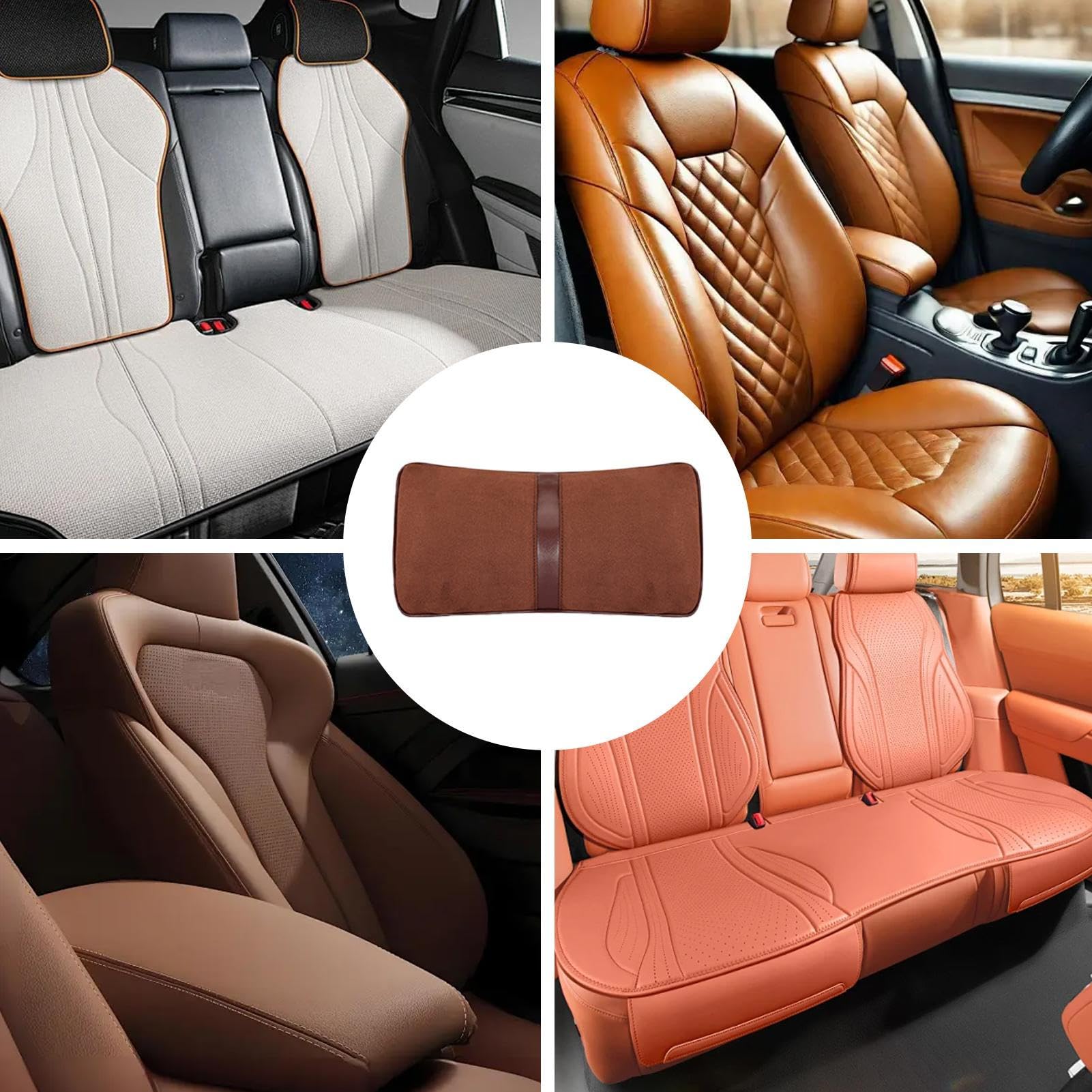 Almohada para Reposacabezas De Coche Suave Transpirable Ergonómica | Almohada para Reposacabezas de Asiento de Coche Adultos, Conducción, Sueño, Desplazamiento y Viajes por Carretera