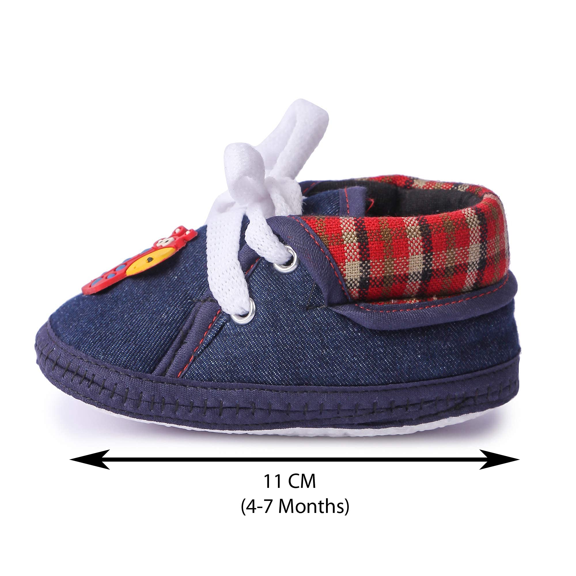 Butterthief Unisex Baby Prewalking Shoes for Newborn Boys & Girls | Soft Sole Infant Bootie with Anti-Slip Bottom | Lightweight Cotton Footwear Early Walker Shoes (3-6 Months, 11 CM) 1