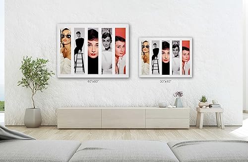Miniatura 7 de SpiritualHands Audrey Hepburn - Póster de pared enmarcado, arte de pared Haus and Hues, decoración de pared moderna estética, arte de pared de moda