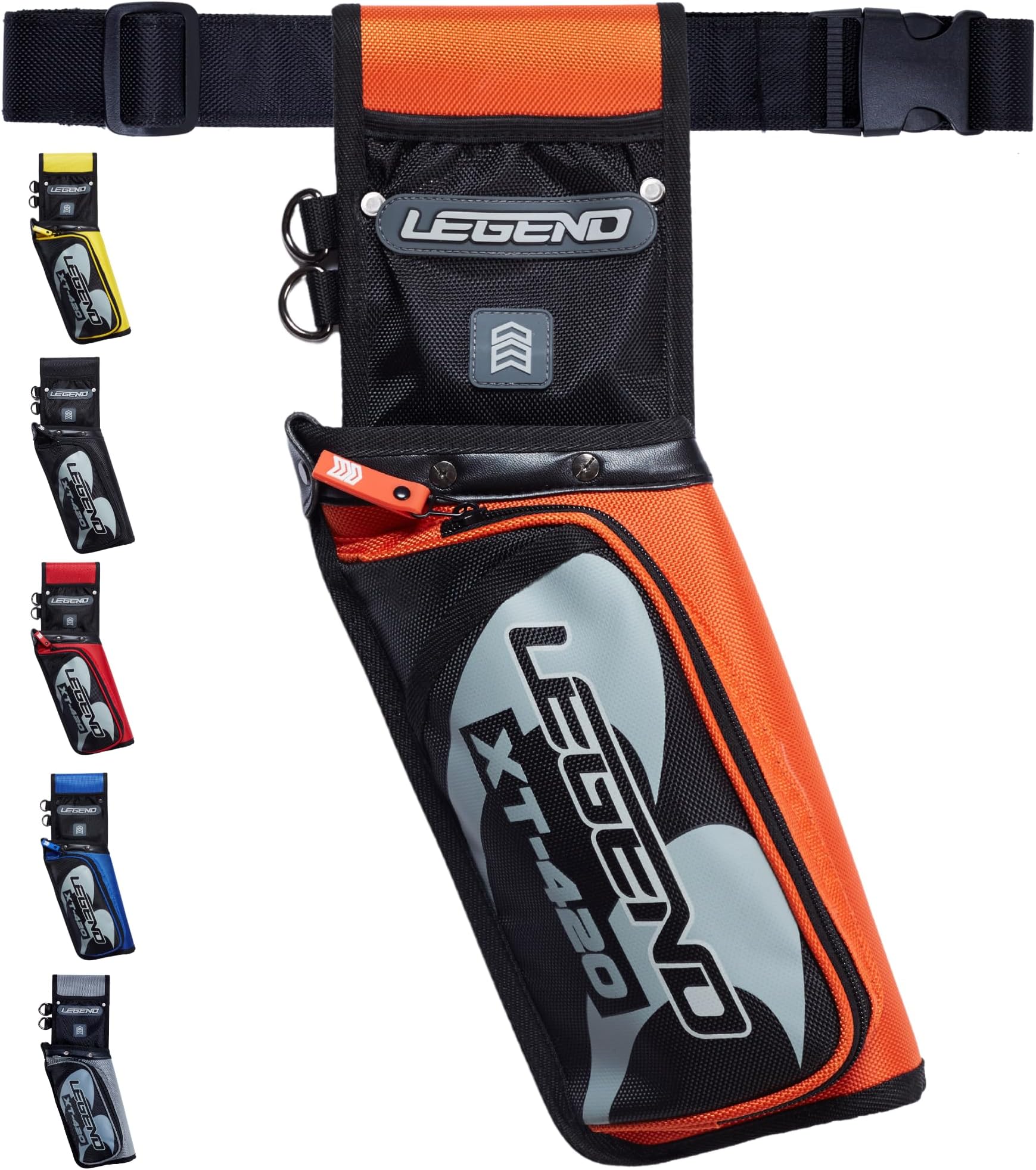 Legend XT420 - Premium Field Quiver for Arrows - Durable Nylon, Comfortable Design with Fast Draw Compartments