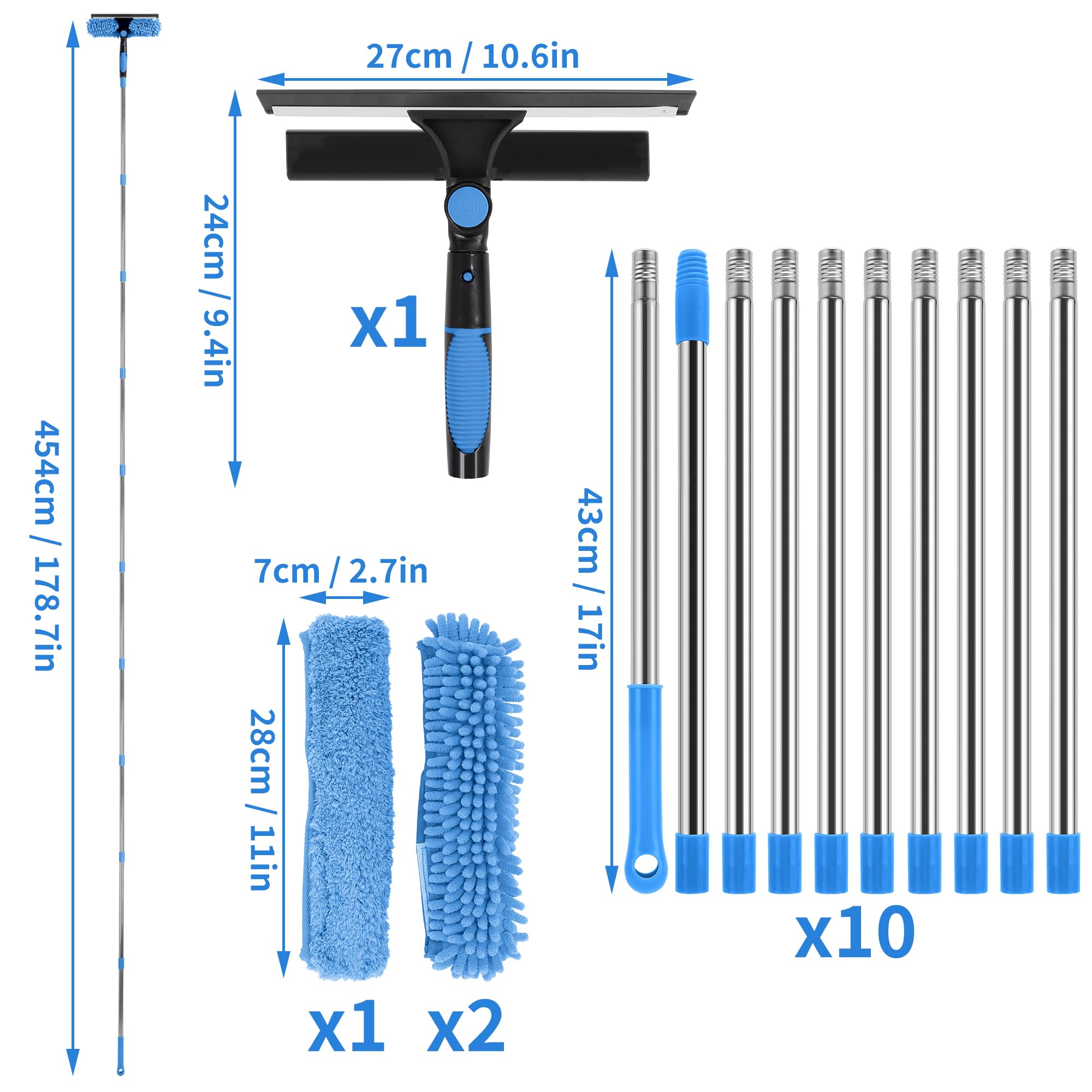 MEKOTRIN 4.5M Window Squeegee Cleaning Equipment - Image 2