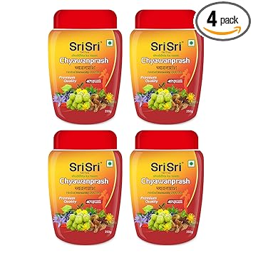 Sri Sri Tattva Chyawanprash - Herbal Immunity Booster with 40+ Ayurvedic Ingredients for Better Strength and Stamina - 250g (Pack of 4)