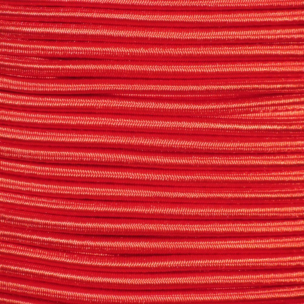25ft 1/4 Inch Red Bungee Shock Cord (25 Feet)