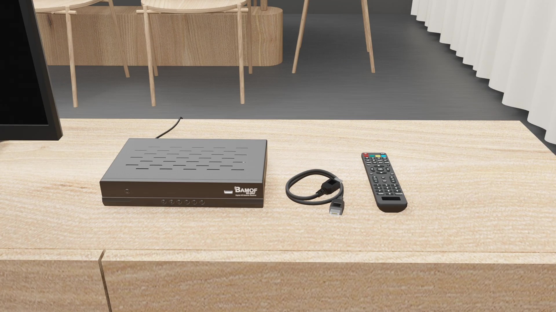 Bamof BE-2607 Récepteur Satellite Numérique HDTV DVB-S/S2 Full HD - Préprogrammé Astra Hotbird Türksat