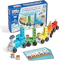 hand2mind Numberblocks Express Train MathLink Cubes Set - Preschool Math Toys, Counting Addition Subtraction for Kids 4-8