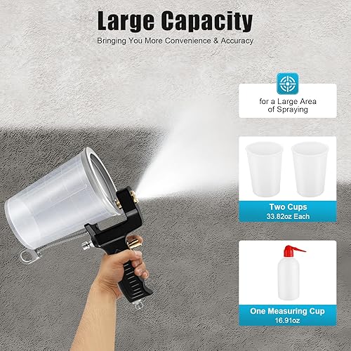 Miniatura 2 de Pistola pulverizadora de capa de gel, pulverizador de capa de gel de descarga de gel, pistola de pulverización de aire, kit de herramientas de