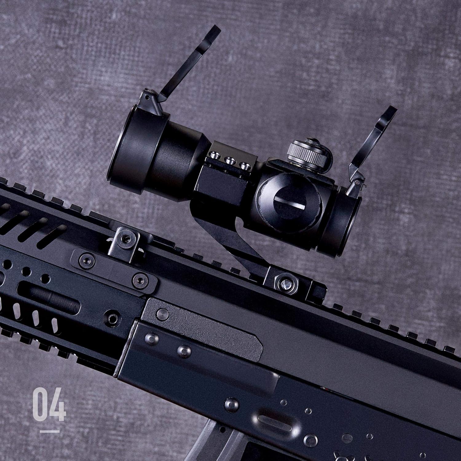 Pinty 1x30 4 MOA Red Green Dot Tactical Reflex Sight with Picatinny Cantilever Mount Black, Khaki (Black) : Sports & Outdoors