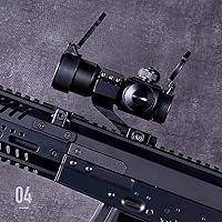 Vista 3 de Pinty 4 MOA visión reflex táctica de punto rojo y verde con montaje de soporte Picatinny