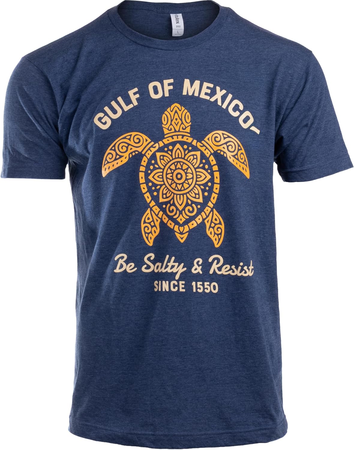 Be Salty and Resist T-Shirts for Men - FDT Gulf of Mexico Tshirt Playeras Golfo de Mexico Camiseta