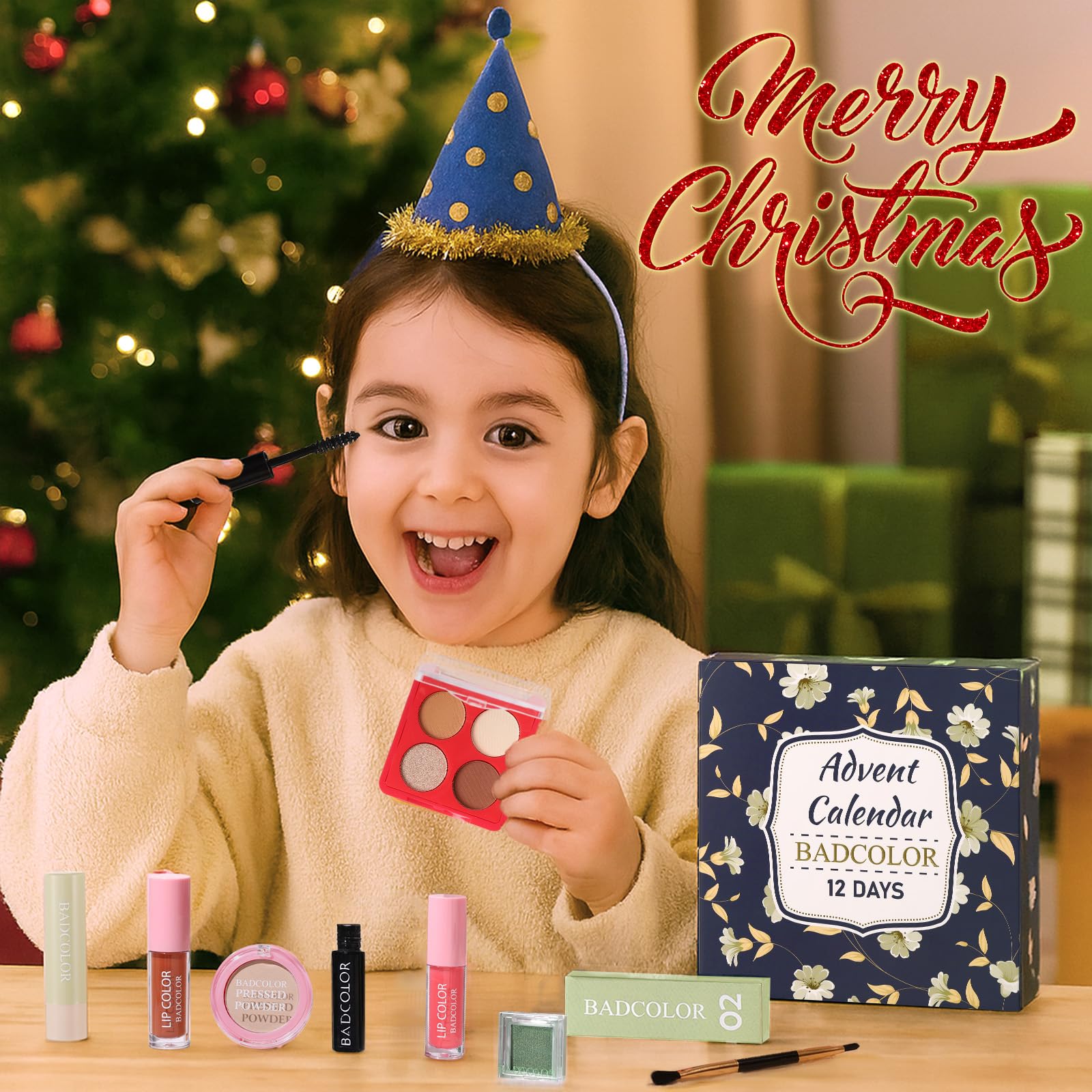 BAD COLOR Makeup Set Advent Calendar Boxes - 12 Days Christmas Countdown Calendar Gift Makeup Sets, Multicolor - Image 4