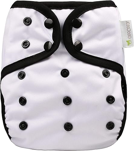 Miniatura 3 de OsoCozy Paquete económico de pañales de tela plana orgánica, 36 pañales planos de algodón orgánico, 3 cierres Snappi, 4 fundas de pañales de tamaño