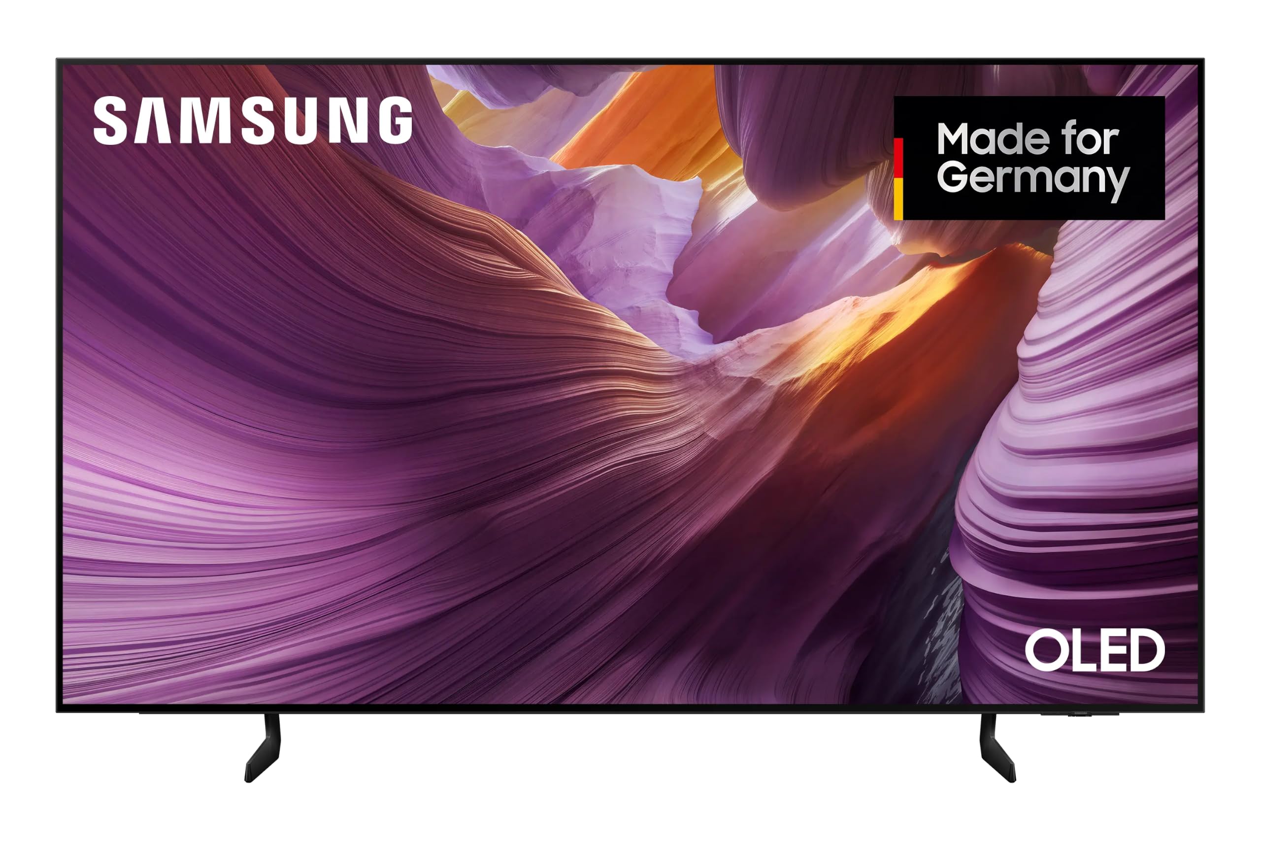 Samsung OLED 4K S85F 83 Zoll (210 cm) UHD Fernseher, NQ4 AI Gen2 Prozessor,4K Upscaling, OLED HDR, Farben Pantone validiert, Dolby Atmos, Gaming-Hub, Knox Security, Samsung Vision AI Smart TV