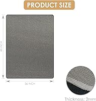 Vista 7 de Kuyal Tapete para Silla de Oficina para Piso de Madera Dura, 36" x 48" Tapete Resistente para Silla de Escritorio para Oficina y Hogar