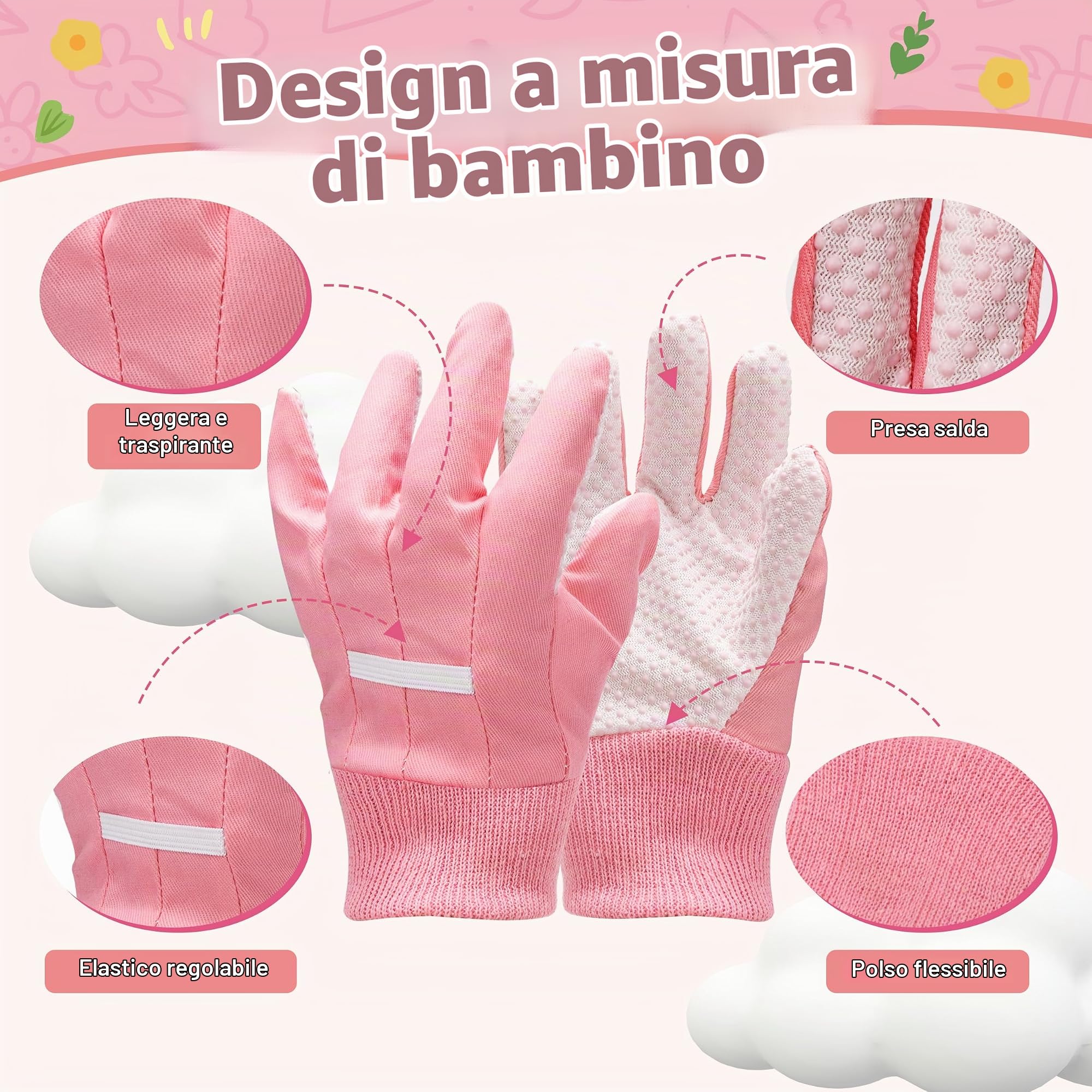 Shall Set da Giardinaggio per Bambini, 22 Pezzi, con Borsa per Il Trasporto e Vari Attrezzi da Giardinaggio. Ideale per Bambine Come Gioco all'aperto e Regalo Perfetto.