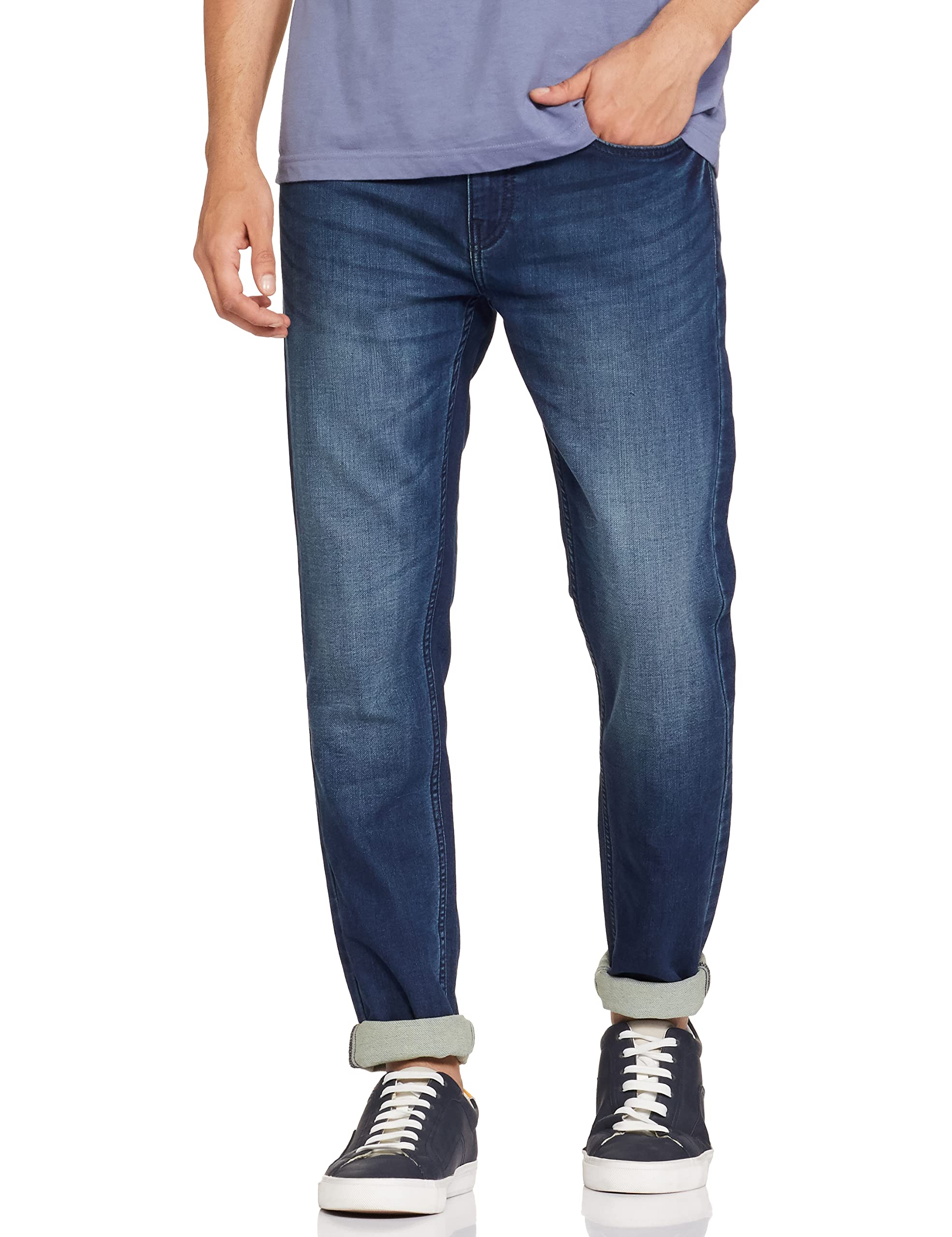 pepe jeans Men's Mid Rise Skinny Fit Cotton Blend Jeans-picture-29