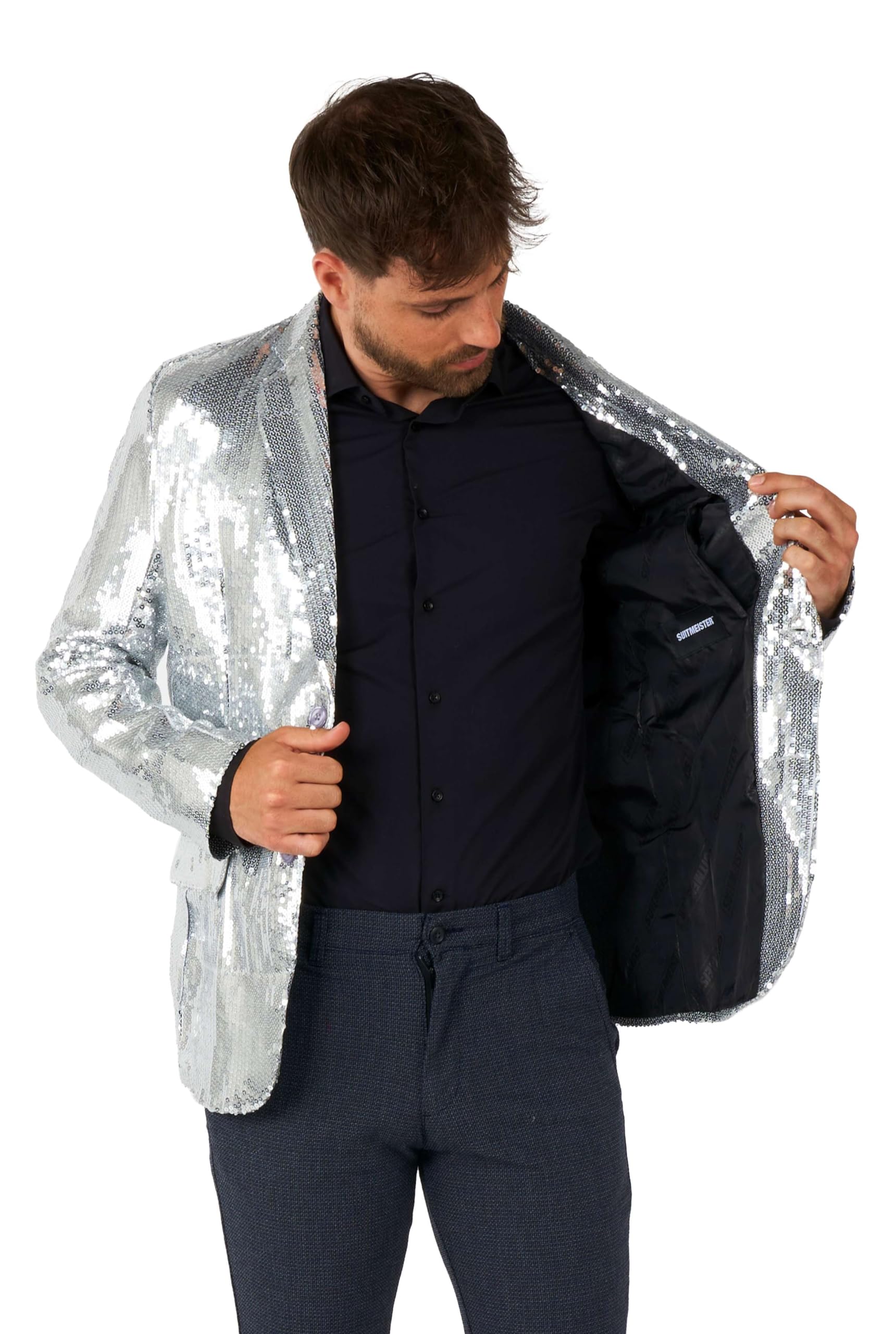 Suitmeister Sequins Red Americana Hombre