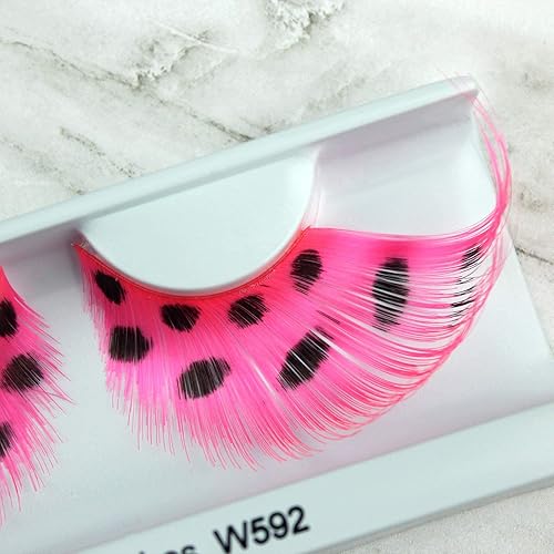 Miniatura 9 de W347 Premium Azul y Negro Jumbo Color Pestañas Falsas Halloween Dance Rave Disfraz