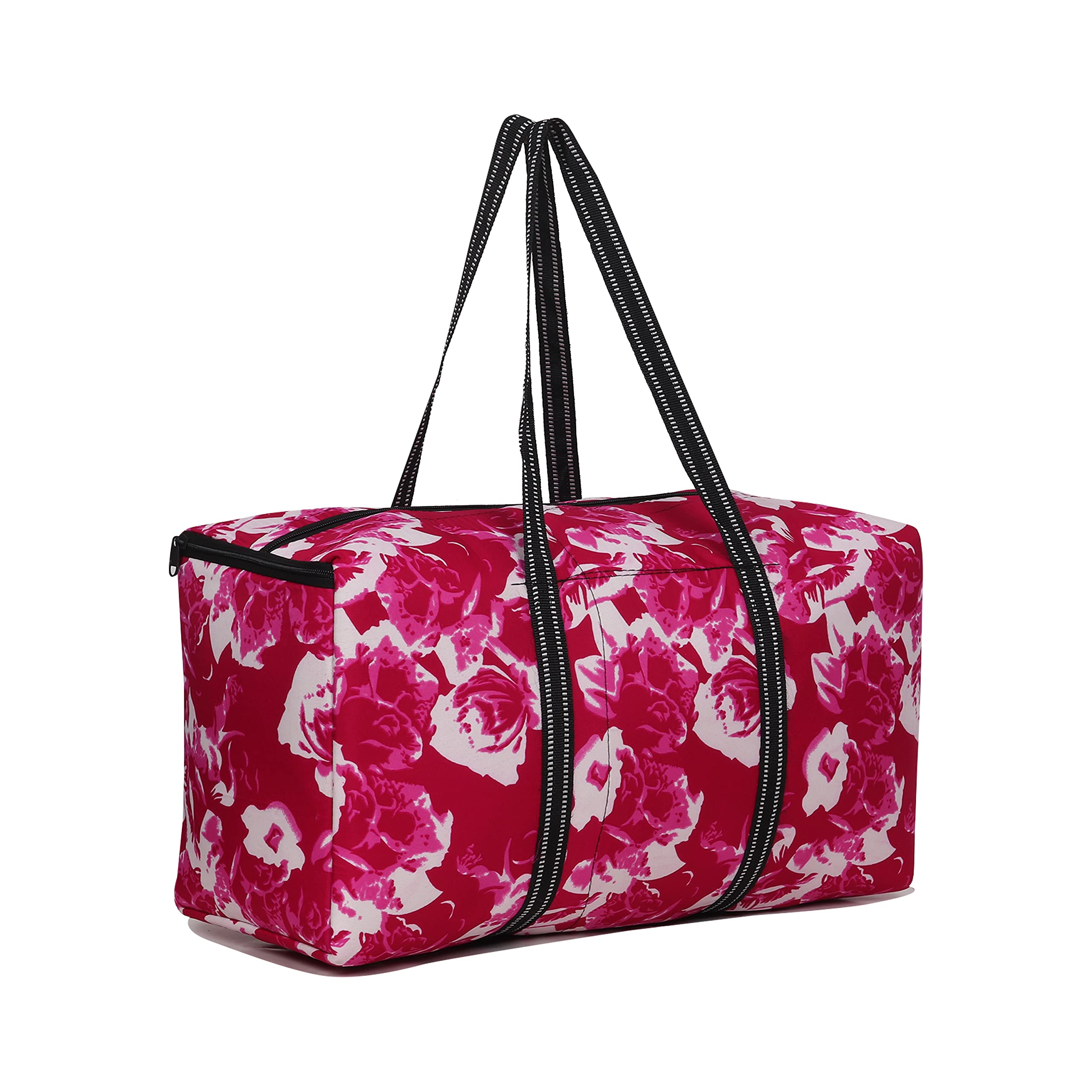 Girls Pink Flower Bag Man Woman Extra Larze Space Duffles Travel Bag-image-48
