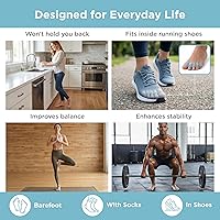 Vista 7 de Mind Bodhi Separadores de dedos de los pies/Espaciadores de dedos de los pies - Para hombres y mujeres - Tamaño regular - Negro